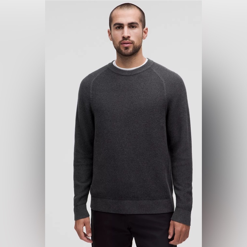NWOT Textured Knit Crewneck Sweater